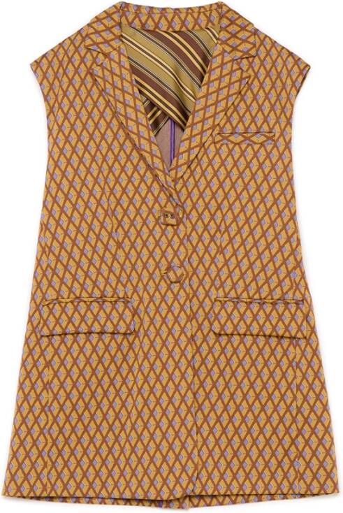 Maliparmi Bodywarmers Geel Dames