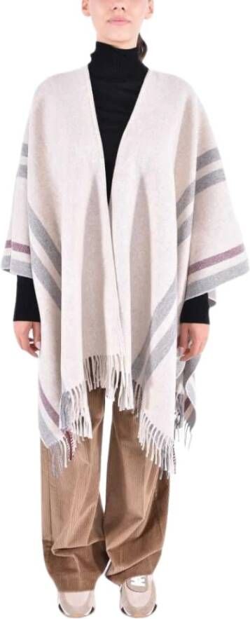 Max Mara Studio Parka Jassen Beige Dames