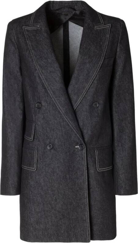 Max Mara Trenchcoats & Mantels Blauw Dames