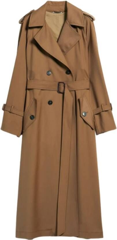 Max Mara Weekend Trenchcoats & Mantels Bruin Dames