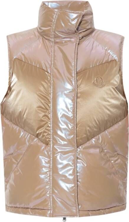 Moncler Fantille Down Vest , Beige, Dames