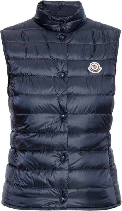 Moncler ‘Liane’ vest with logo , Blauw, Dames