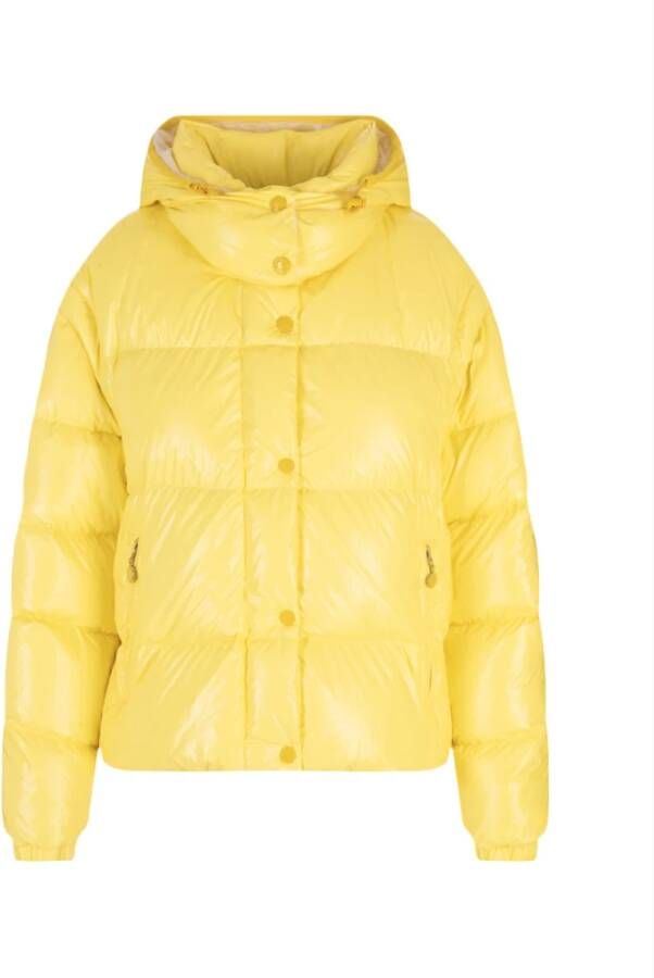 Moncler Gewatteerde Jassen Geel Dames