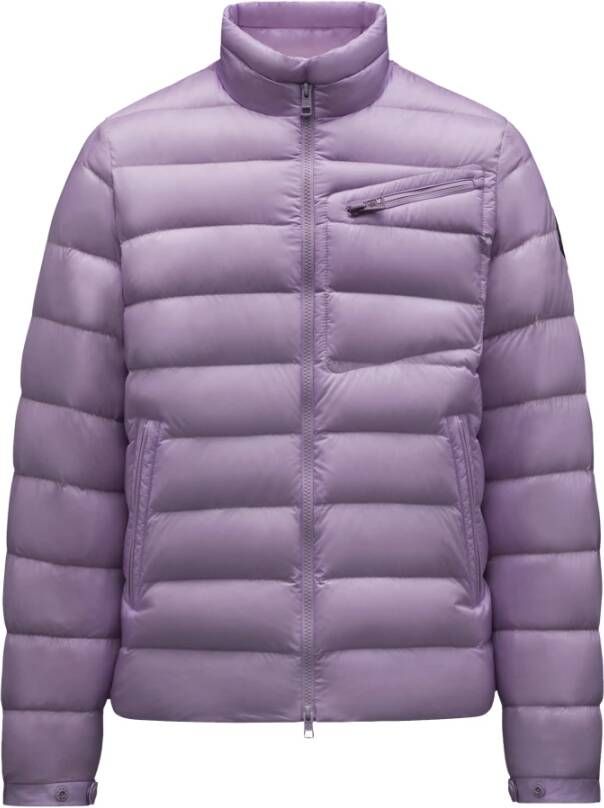 Moncler Logo geërgeerd gewatteerd jasje , Roze, Heren