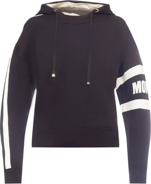 Moncler Sweatshirt met afneembare kap , Zwart, Dames