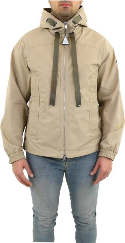 Moncler Haru Hooded Jacket , Beige, Heren