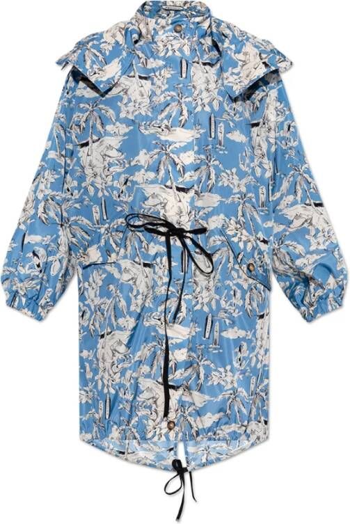 Moncler Touquet Parka jas , Blauw, Dames