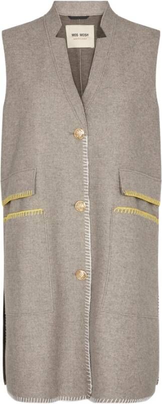 MOS MOSH Bodywarmers Bruin Dames