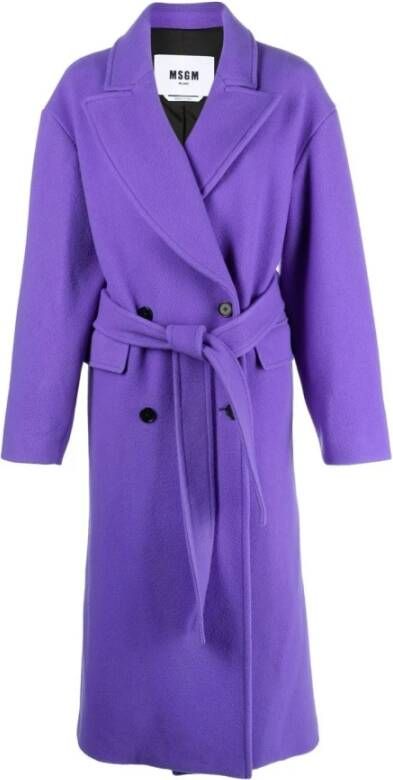 Msgm Trenchcoats & Mantels Paars Dames
