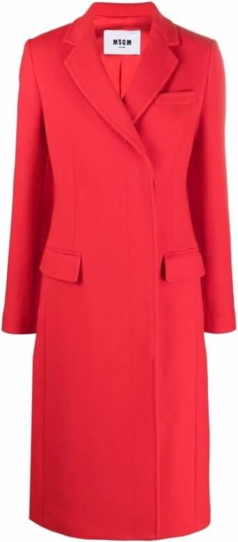 Msgm Trenchcoats & Mantels Rood Dames