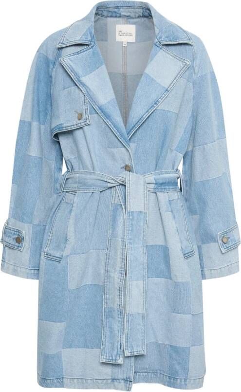 My Essential Wardrobe Trenchcoats & Mantels Blauw Dames