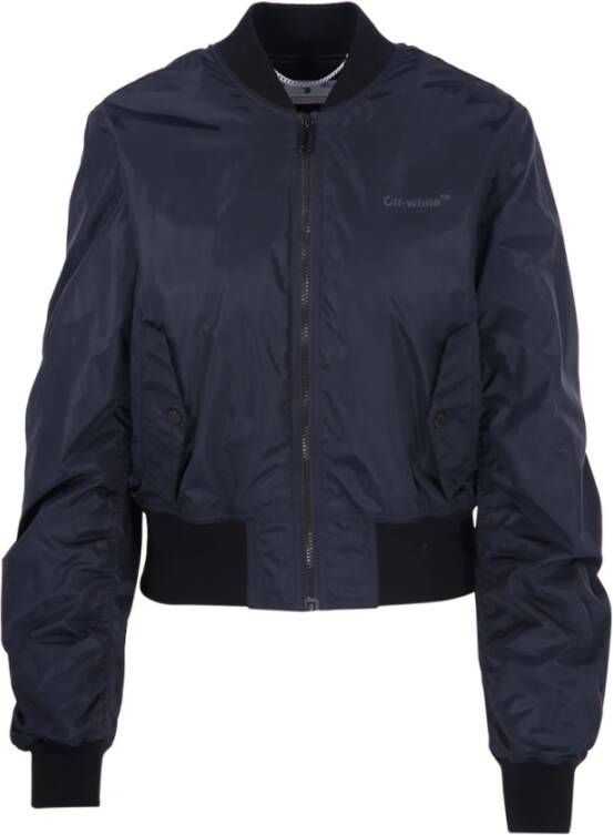 Off White Bomber jackets Blauw Dames
