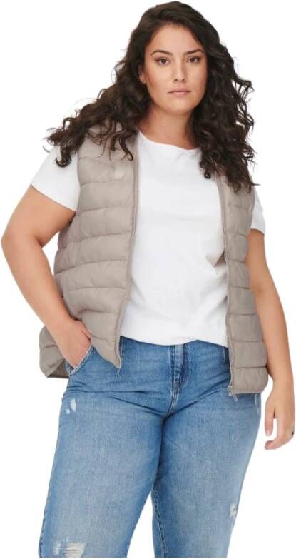 Only Carmakoma Bodywarmers Beige Dames