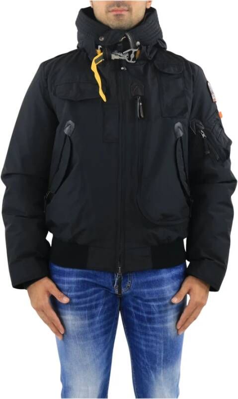 Parajumpers Quilted Gobi bomber jacket with down filling , Zwart, Heren