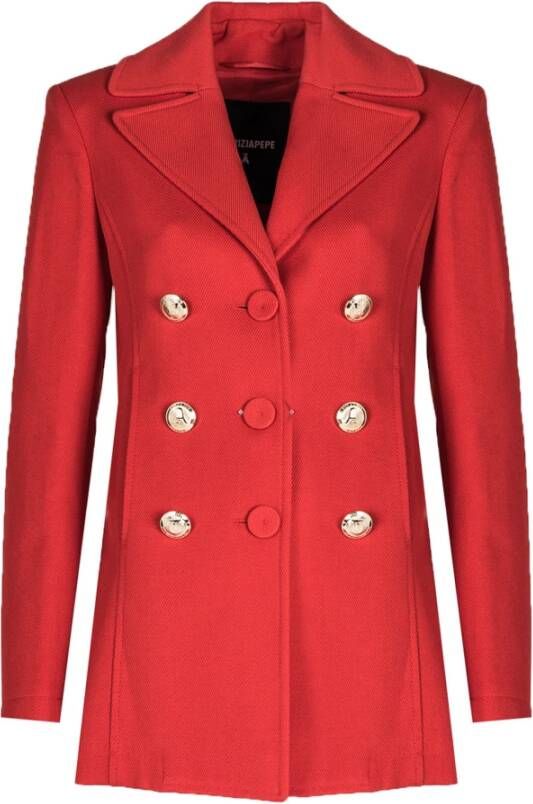 PATRIZIA PEPE Trenchcoats & Mantels Rood Dames