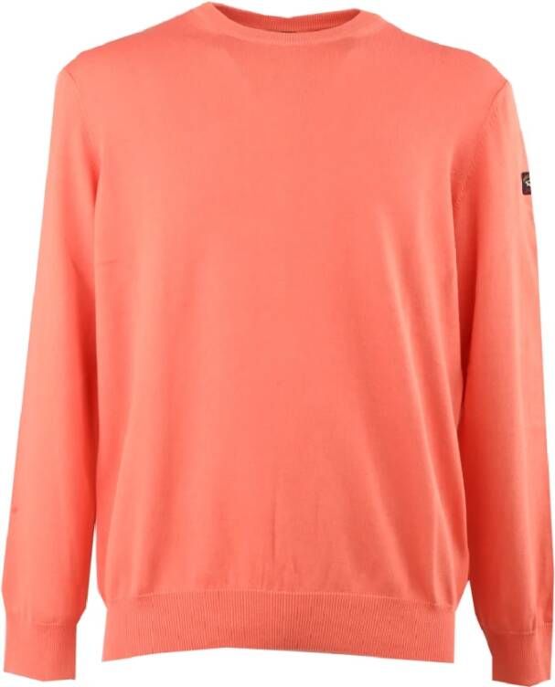 PAUL & SHARK Round neck Knitwear , Oranje, Heren