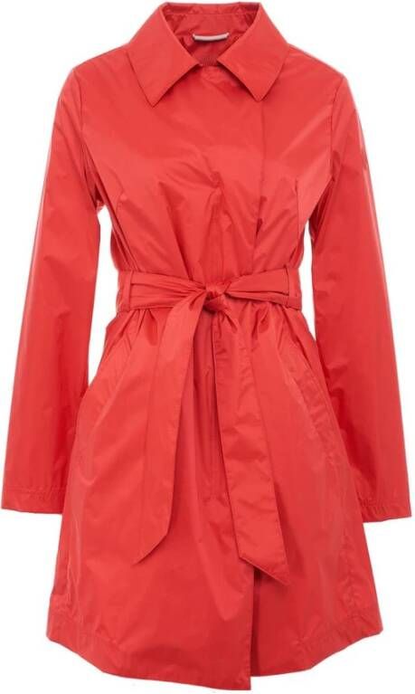 People of Shibuya Women Clothing Jackets Coats Red Ss23 , Rood, Dames