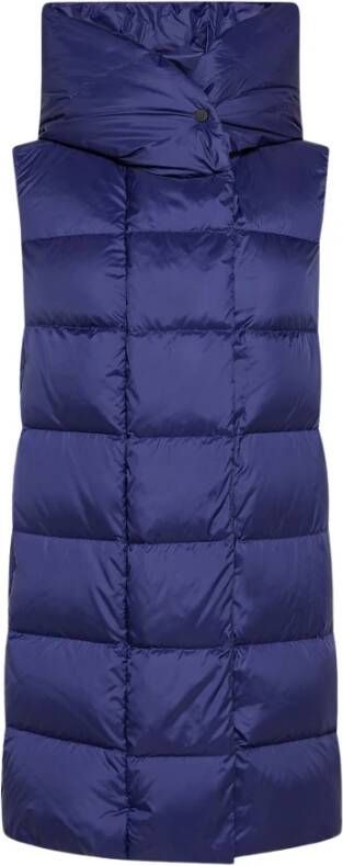 Peuterey Down Gilet in GRS gecertificeerde stof , Blauw, Dames