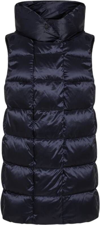 Peuterey Down Gilet in GRS gecertificeerde stof , Blauw, Dames