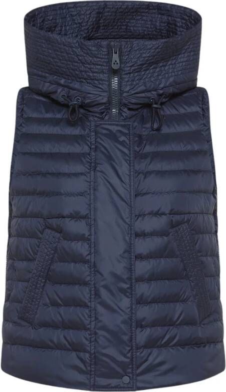 Peuterey Ultra light fabric vest , Blauw, Dames