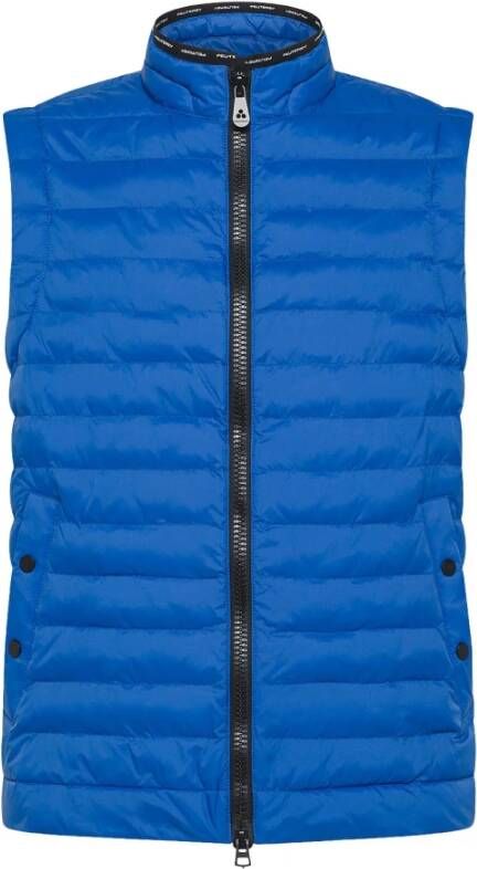 Peuterey Ultra lightweight and semi shiny vest , Blauw, Heren