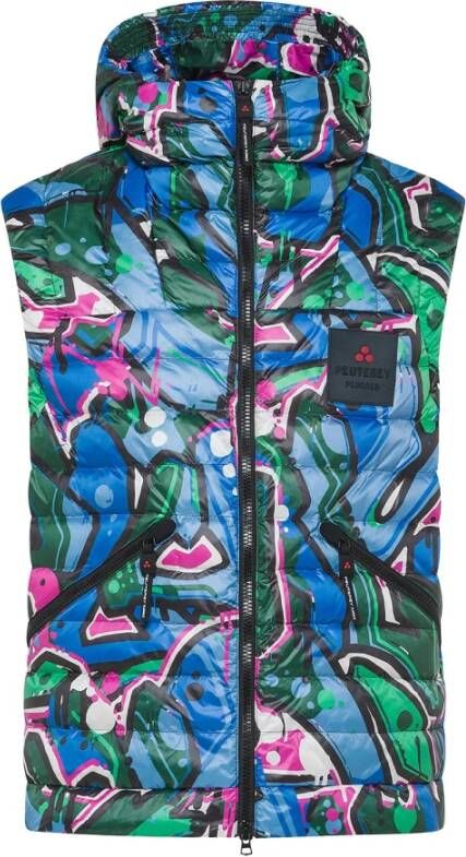 Peuterey Short 100% recycled nylon vest , Blauw, Heren