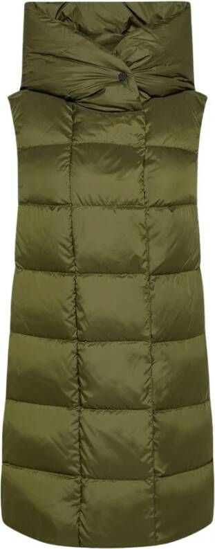 Peuterey Down Gilet in GRS gecertificeerde stof , Groen, Dames