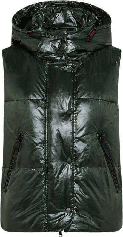 Peuterey Lichtgewicht, waterafstotende mouwloze jas , Groen, Dames