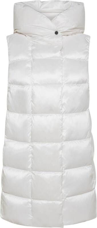 Peuterey Down Gilet in GRS gecertificeerde stof , Wit, Dames