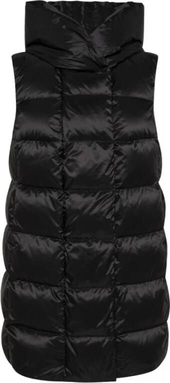 Peuterey Down Gilet in GRS gecertificeerde stof , Zwart, Dames