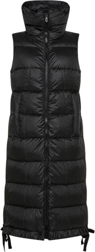 Peuterey Gerecycled Long Gilet , Zwart, Dames