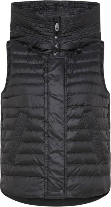 Peuterey Ultra light fabric vest , Zwart, Dames