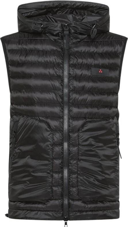Peuterey Ripstop tear resistant nylon vest , Zwart, Heren