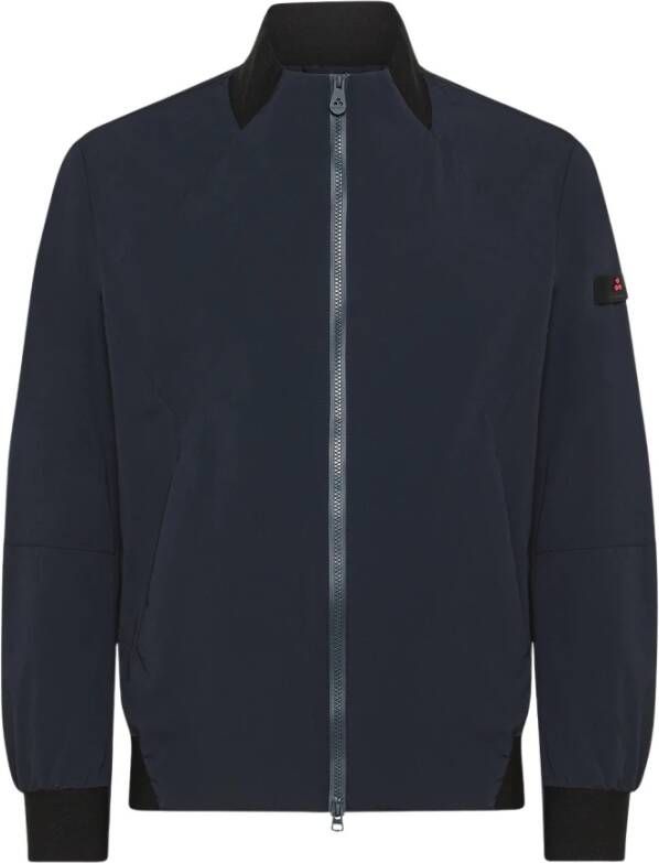 Peuterey Wrinkled effect bomber jacket , Blauw, Heren