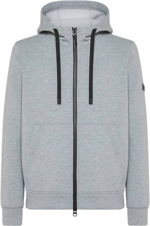Peuterey Bomber jacket in stretch scuba material , Grijs, Heren