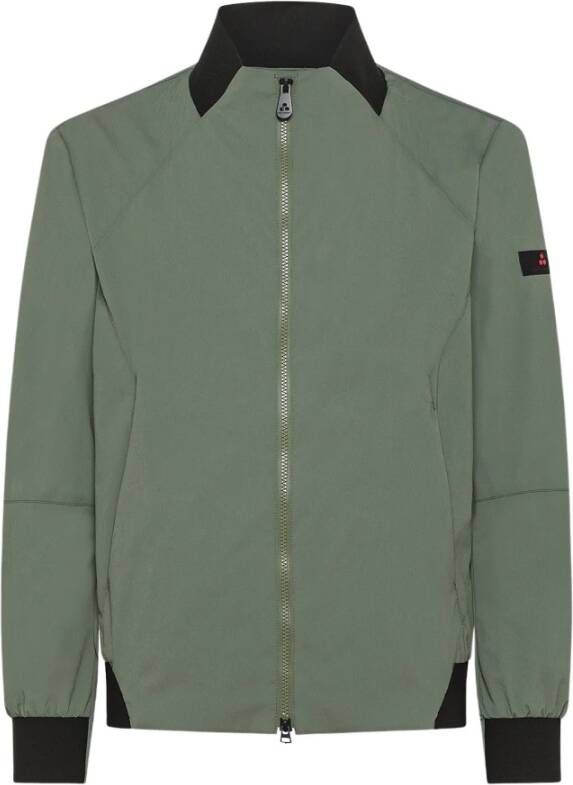 Peuterey Wrinkled effect bomber jacket , Groen, Heren