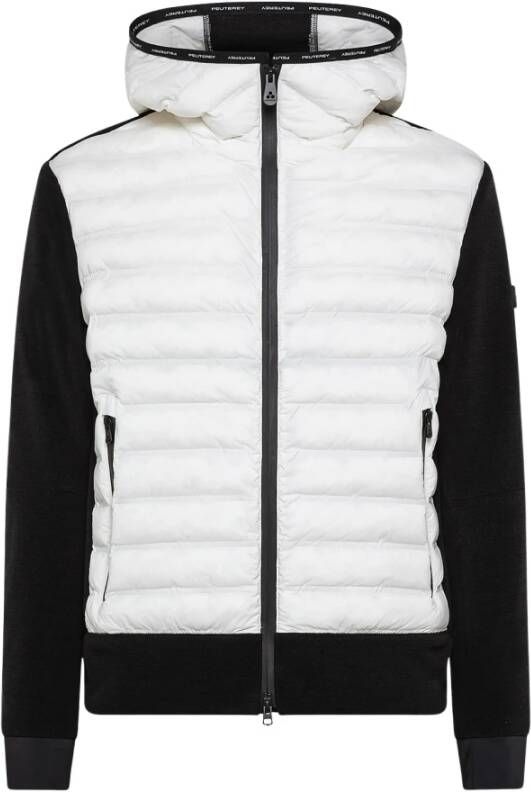 Peuterey Dual material bomber jas , Wit, Heren