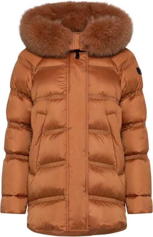 Peuterey Mode en functioneel Superlight Down Jacket , Bruin, Dames