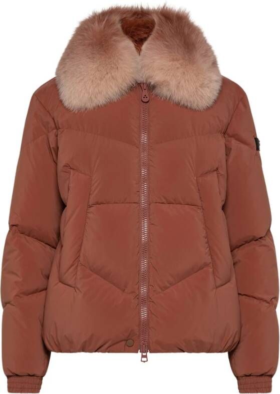 Peuterey Lightweight, soft and structured down jacket , Bruin, Dames