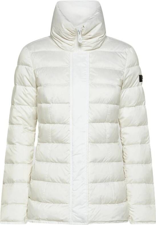 Peuterey Ultra lichtgewicht, slanke passende jas , Wit, Dames