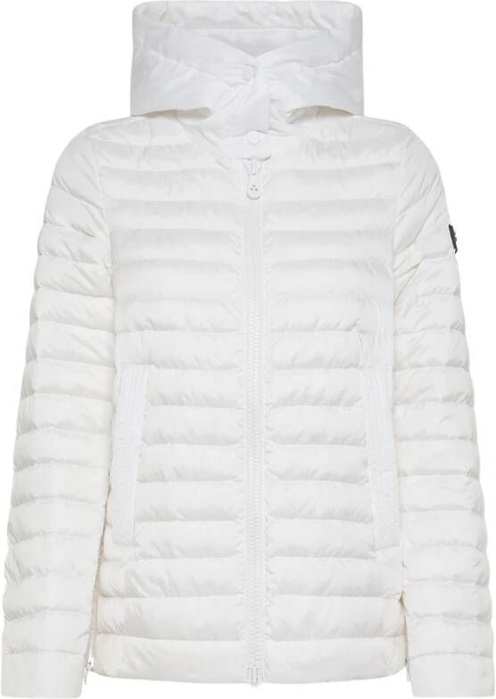 Peuterey Eco friendly down jacket with fixed hood , Wit, Dames