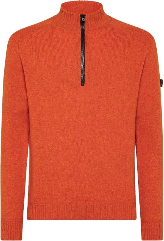 Peuterey High neck jumper in moulin wool blend , Oranje, Heren
