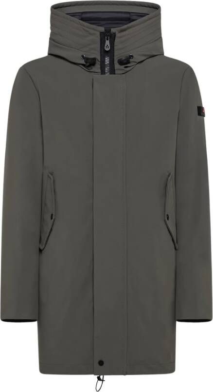 Peuterey Gladde, drievoudige Layer Parka , Groen, Heren