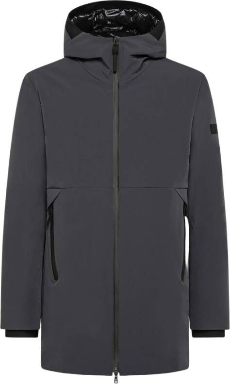 Peuterey MiniHeren, geavanceerde, gladde trench jas in Primaloft , Grijs, Heren