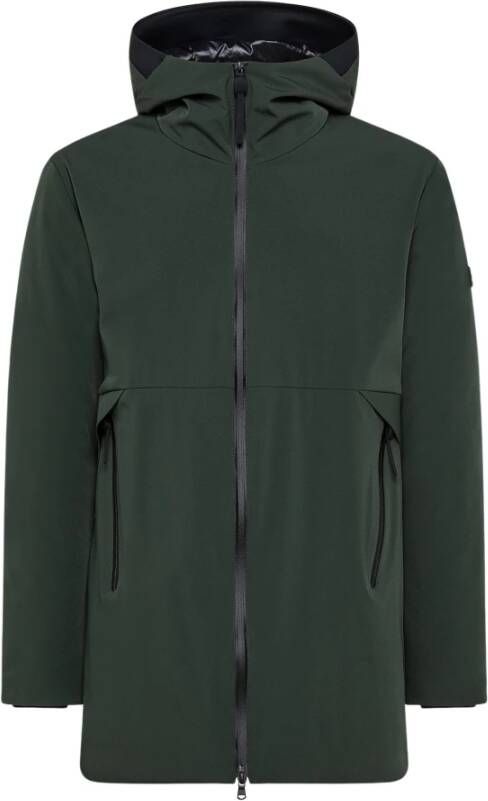 Peuterey Minimal, sophisticated, smooth trench coat in Primaloft , Groen, Heren