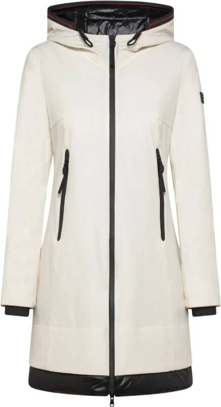 Peuterey Slim fit Parka in ripstop fabric , Wit, Dames