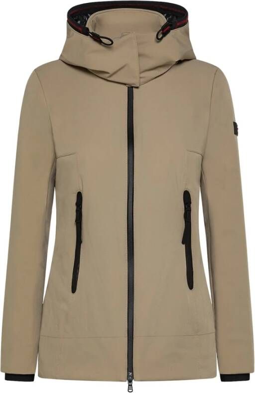 Peuterey Soepel minimaal, verfijnde jas , Beige, Dames