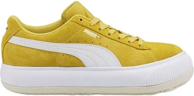 Puma Suede Mayu Dames Schoenen Yellow Leer, Polyamide