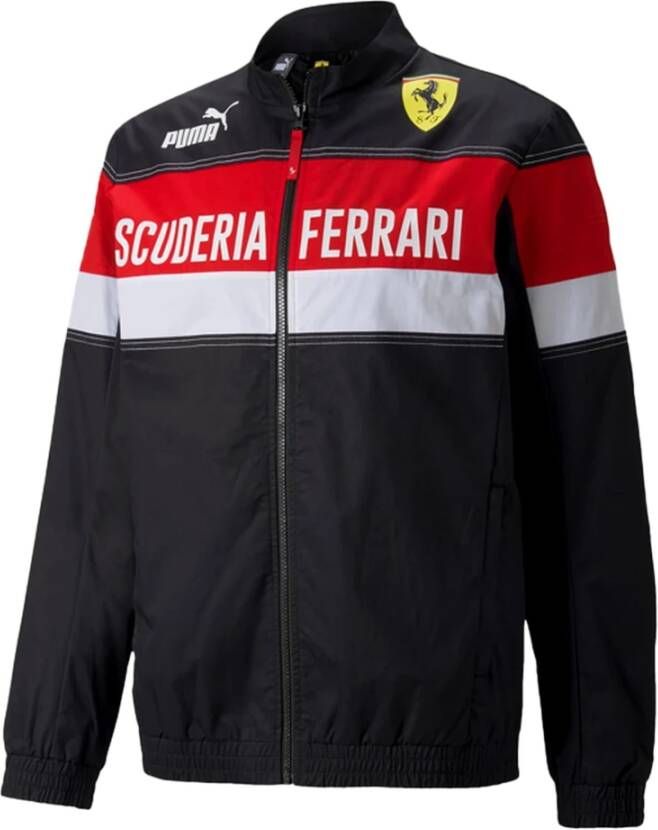 Puma scuderia ferrari race sds shirt zwart/rood heren