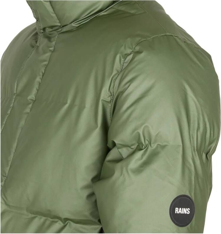 Rains Gewatteerde jassen Groen unisex